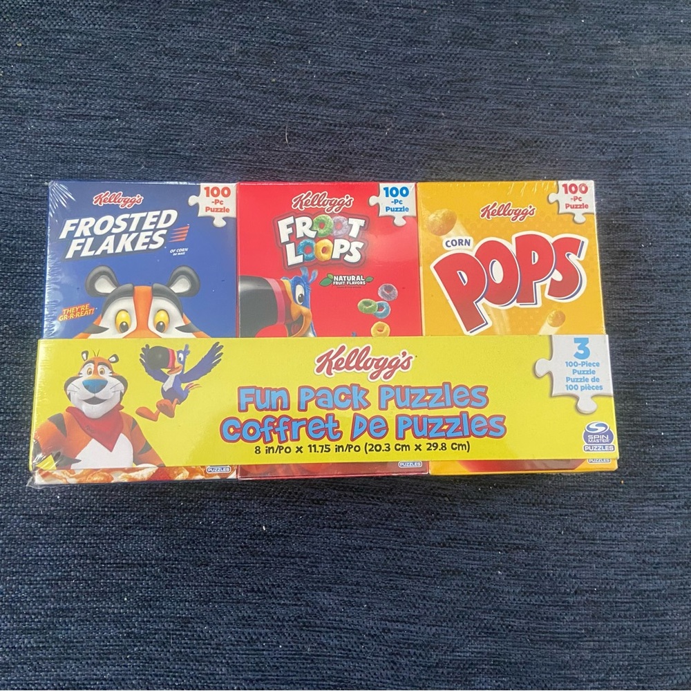NEW Kellogg's Fun Pack Puzzles - Multicolor